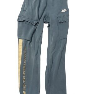 Nike Kids Gray and Gold Joggers